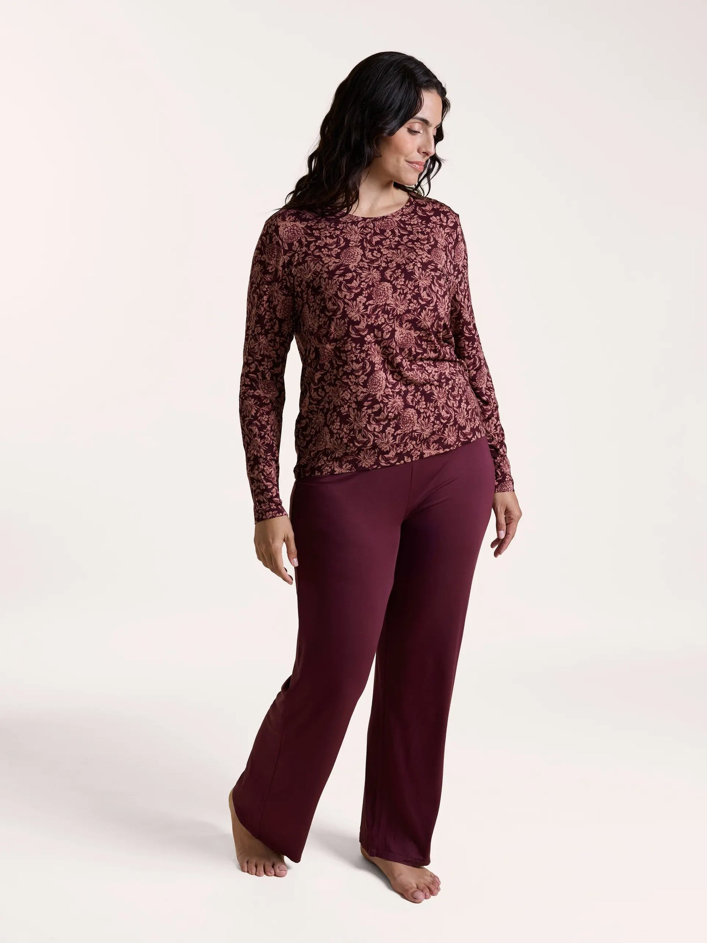 LILA T-SHIRT L/S