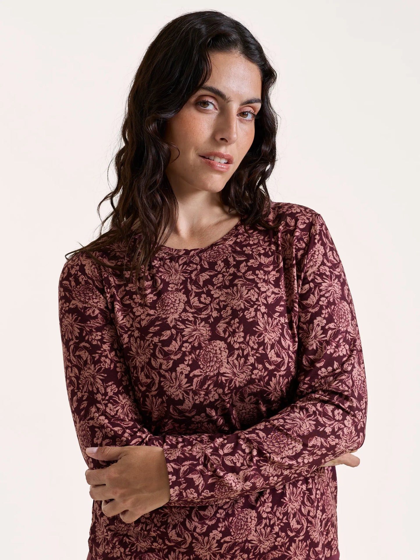 LILA T-SHIRT L/S