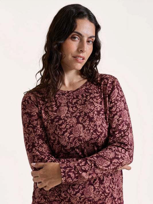 LILA T-SHIRT L/S