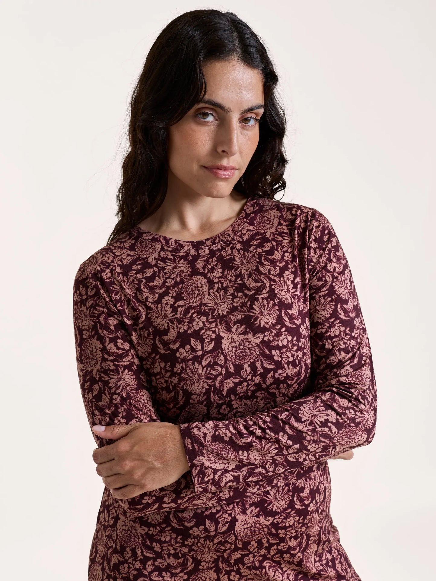 LILY NACHTHEMD LANGARM (RUNDER AUSSCHNITT)